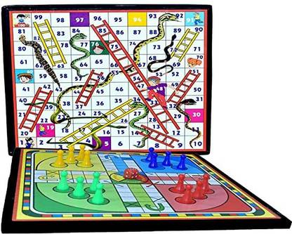 RJ Gallery 2 in 1 Cartoon Characters Ludo with Snake Ladder, Strategy & War Board Game