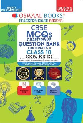 Oswaal Cbse MCQS Chapterwise for Term I & II, Class 10, Social Science (with the Largest MCQ Question Pool for 2021-22 Exam)  - Chapterwise For Term I & II, Class 10, Social Science (With the MCQ Question Pool for 2021-22 Exam)