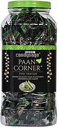 creando Candysaga Paan Corner Paan Flavoured Candy (Jar) (Pack of 2)-175*2=350 Pcs Paan Toffee