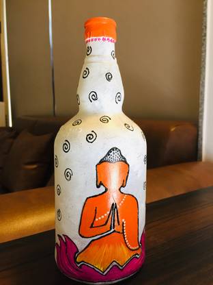 high heights Hand Painted Bottles for Home Decor Decorative Bottle