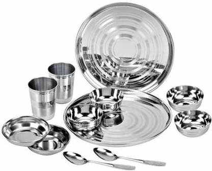 Flipkart SmartBuy Pack of 12 Stainless Steel FLIPKART SMARTBUY Dinner Set