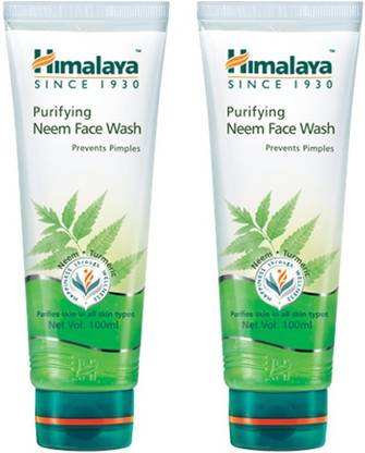 HIMALAYA Purifying Neem  100 ml Pack Of 2 Face Wash