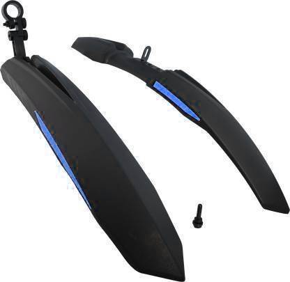Leosportz Bicycle Atom Mudguard with Reflective Tape Clip-on Front & Rear Fender