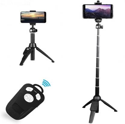 AFFENDS Mobile Stand BLUETOOTH SELFI STICK AND REMOTE SELFI STAND, SELFIE STICK SHORT VEIDO MAKER STAND , MOBILE HOLDER STAND BLUETOOTH SELFIE STAND , , ,REMOTE CONTROL VIDEO STAND SLR,DSLR STAND CSC WITH REMOTE TRIPOD STAND 3 Axis Gimbal for Camera, Mobile