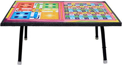 Mahit Systems Wooden Ludo,Snakes and Ladders Printed Foldable Study Table Party & Fun Games Board Game Engineered Wood Study Table