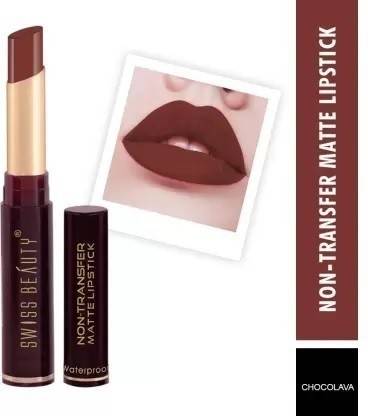 SWISS BEAUTY Non Transfer Matte Lipstick Shade 11 ChocoLava 22g Pack of 1