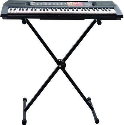 AMG Music Adjustable Piano Keyboard Stand Heavy-Duty Single X Universal Keyboard/Piano Instrument Stand Adjustable Piano Keyboard Stand for Casio CTK 1550/2550 / 3500 Yamaha Digital Keyboard Stand Keyboard Stand