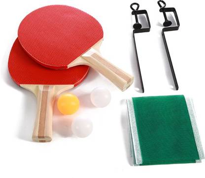 Leosportz Portable Table Tennis Net Bracket Ping-Pong Paddles Kit Table Tennis Net