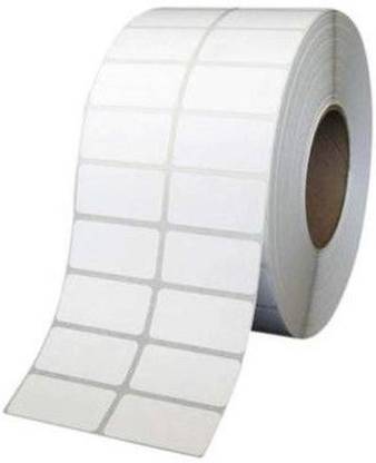 youtech Label 50x25 (Chromo) Barcode Labels Stickers, 3000 Label in Roll, 2up Paper Label (White) Set of 1 Roll chromo Paper Label