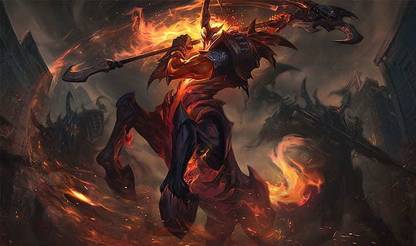 Hecarim League Of Legends High Noon Fire Matte Finish Poster Photographic Paper