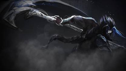 Kayn Kayn League Of Legends Blue Eyes Artwork League Of Legends (Video Game) Poster Paper Print