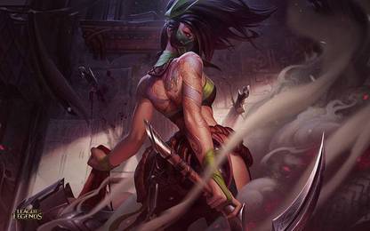 League Of Legends Akali League Of Legends Scythe (Video Game) Poster Paper Print