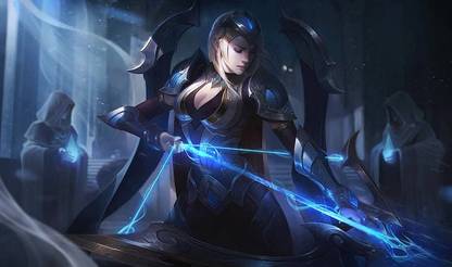 Ashe League Of Legends League Of Legends Weapon Artwork (Video Game) Poster Paper Print
