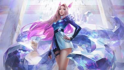 Ahri Ahri League Of Legends K Da Kda League Of Legends (Video Game) Poster Paper Print