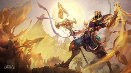 League Of Legends Azir (Video Game) Poster Paper Print