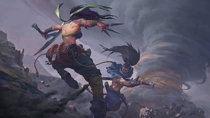 Legends Akali League Of Legends Yasuo League Of Legends (Video Game) Poster Paper Print
