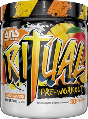 ANS PERFORMANCE RITUAL Preworkut Peach Mango 30 serving. Whey Protein