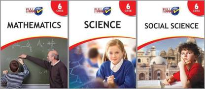 फुल मार्क्स CBSE क्लास 6 मैथमैटिक्स + साइंस +सोशल साइंस ( सेट ऑफ 3 बुक्स)