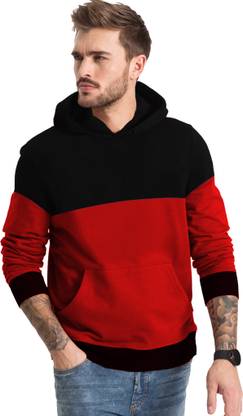 Full Sleeve Color Block Men Sweatshirt