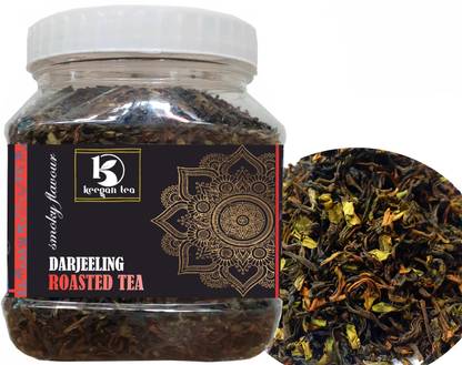 Keegan Tea Pure Roasted Darjeeling Long Leaf Authentic Darjeeling Roasted Black Tea 200gm Pouch Black Tea Mason Jar