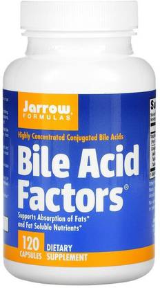 Jarrow Formulas Bile Acid Factors, 120 Capsules