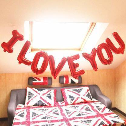 Prihit I Love you Foil Letter Balloon (1 set of 8 Letters)