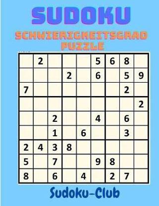 Sudoku Schwierigkeitsgrad Puzzle