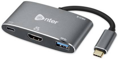 Enter Type C USB hub 3.1 to HDMI 4K/USB 3.0/USB Type-C 3in1 E-C3H USB Adapter