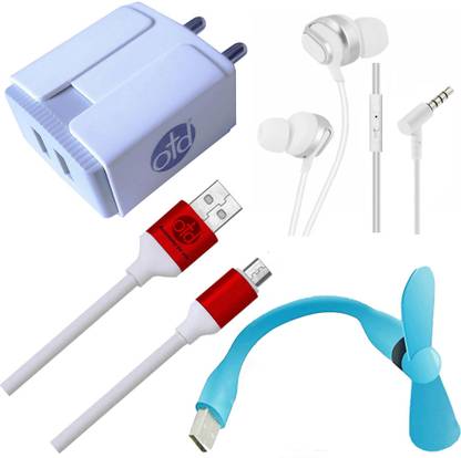 OTD Wall Charger Accessory Combo for Lava X11, Lava X17, Lava X28 Plus, Lava X41 Plus