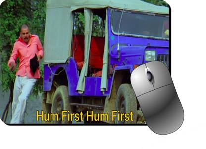 Reeja Creations HUM FIRST Mouse Pad Non Slip Base Mousepad