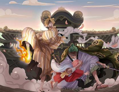 One Piece Roronoa Zoro Sanji One Piece Toko One Piece Matte Finish Poster Photographic Paper