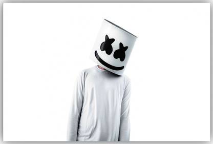 marshmello face posters Fine Art Print