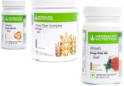 Herbalife Nutrition ACTIVE FIBER COMPLEX WITH AFRESH GINGER + TULSI SET OF 3PCS Plant-Based Protein