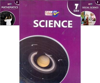Full Marks DAV Class 7 Mathematics + Science + Social Science