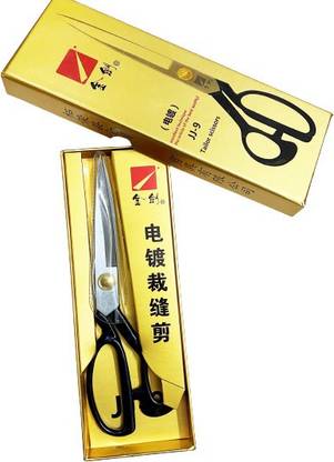 ज्यूपिटर jinjian Tailor Scissor, A-225, (Multipurpose use) 09 inches, Black. कैंची