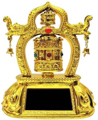 M&Y Solar Rotating Tibetian Buddhist Prayer Wheel for Cars Dashboards Decorative Showpiece - 7 cm
