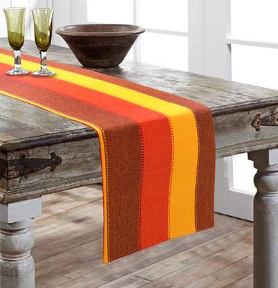 AIRWILL Multicolor 152 cm Reversible Table Runner
