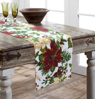 AIRWILL Multicolor 152 cm Reversible Table Runner
