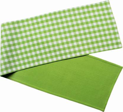 AIRWILL Green 152 cm Reversible Table Runner
