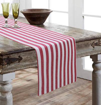 AIRWILL Red 152 cm Reversible Table Runner