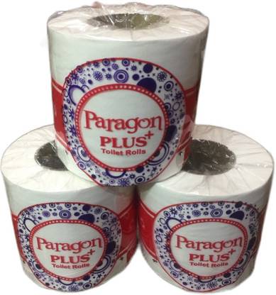 Purple Vibes Paragon Plus + Super Big Toilet Roll Pack of 3 (160 grams each roll..Value 4 Money) Toilet Paper Roll