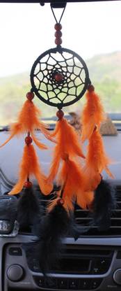 handymandy store ORANGE BALACK Car Hanging Ornament