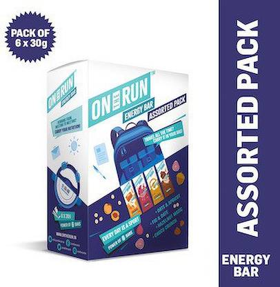 On The Run ONTHERUN Assorted Energy Bars Pack of 6 Box