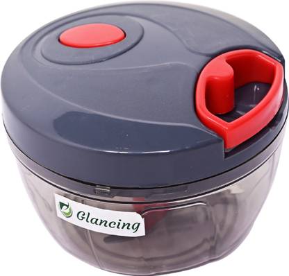Glancing Manual Pull Food Chopper, Hand Pull String Onion Chopper Dicer for Kitchen, Easy Cleaning Manual Vegetable Chopper for Vegetables, Fruits Vegetable Chopper