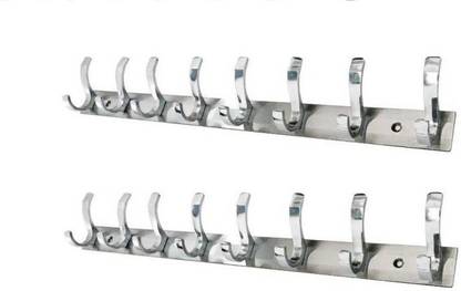 VIJETA Double hook wall hanger khuti 8 hooks set of 2 Door Hanger