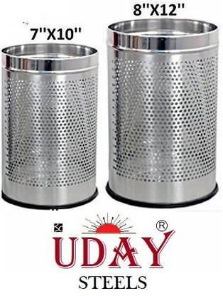 UDAY STEELS Stainless Steel Dustbin