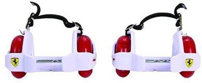 Ferrari Flashing Wheels Roller Skates White