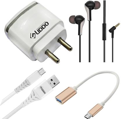 uddo Wall Charger Accessory Combo for Micromax Spark Go, Micromax Unite 2, Micromax Unite 2 A106, Micromax Unite 3 Q372