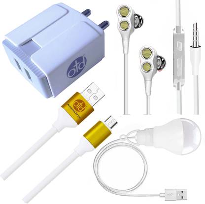 OTD Wall Charger Accessory Combo for Motorola Moto E6 Play, Motorola Moto E6s, Motorola Moto E6s 2020, Motorola Moto E7 Plus