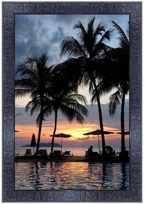 pnf Poster And Frame Natural Landscape Scenery | Best Gifting Option For Home Decor Digital Reprint 14 inch x 10 inch Painting